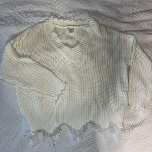 Cream sweater, the brand is Main Strip, Women’s size medium